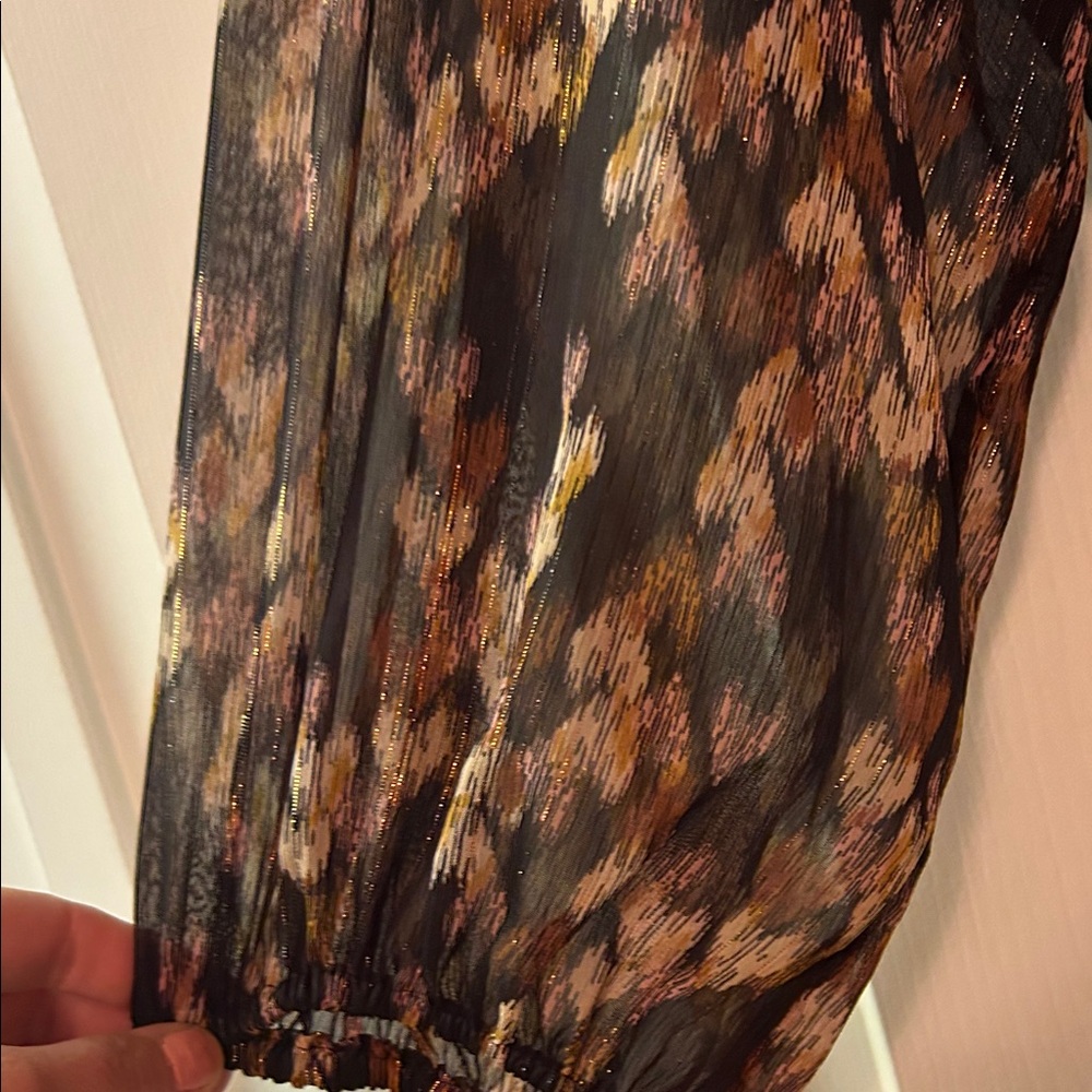 LC Lauren Conrad Black and Brown Long Sleeve Dress - Picture 3 of 9